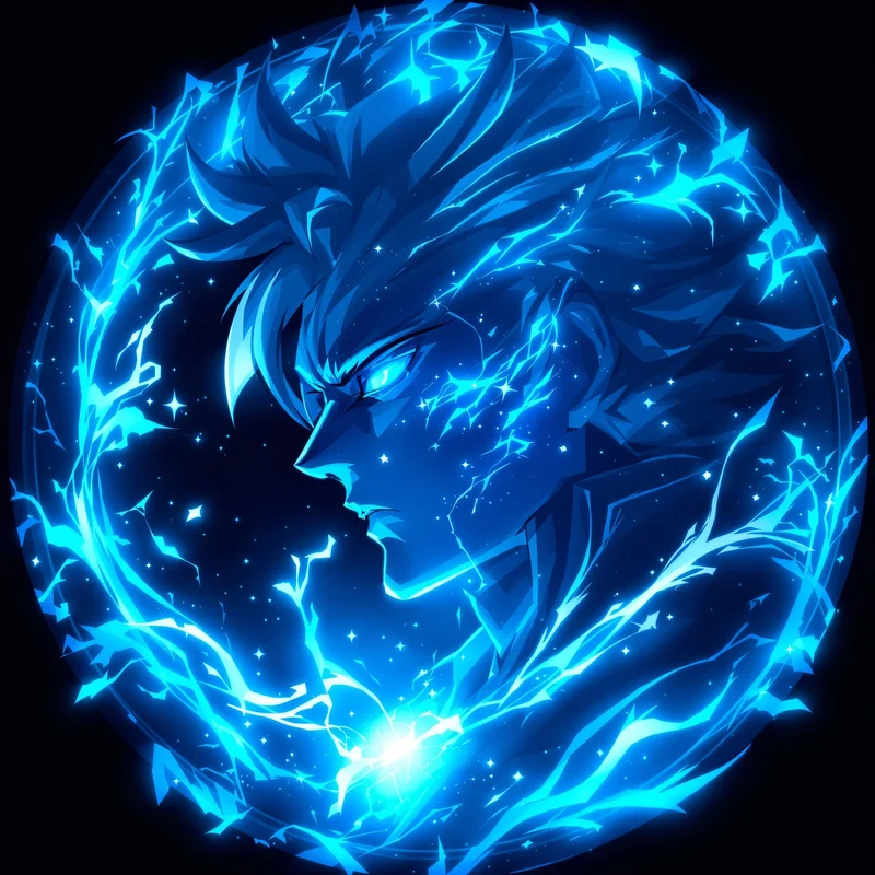 Blue Lock PFP avatar with intense striker identity