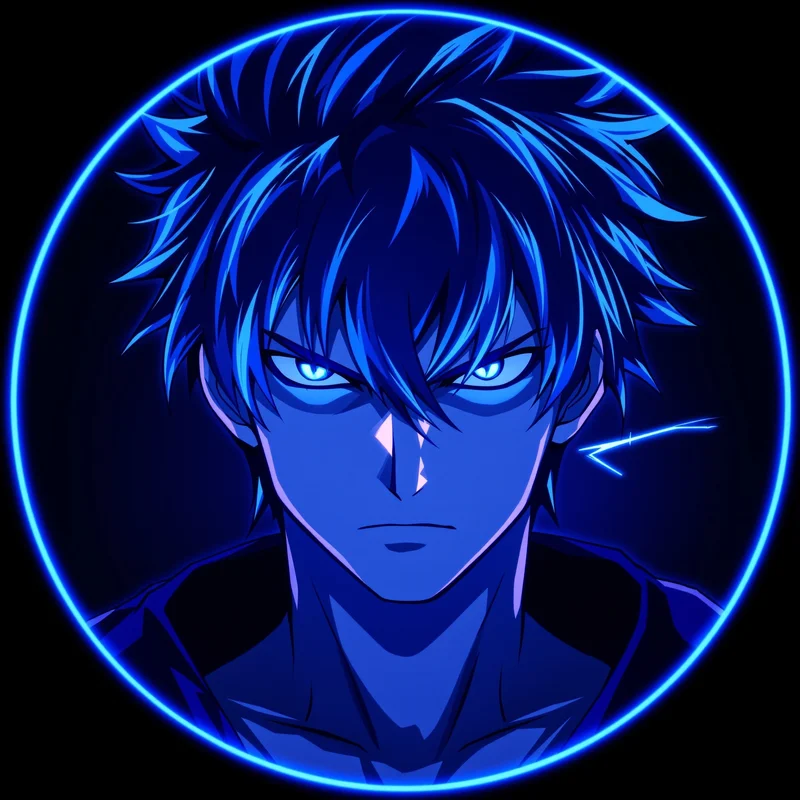 Blue Lock PFP avatar with intense striker identity