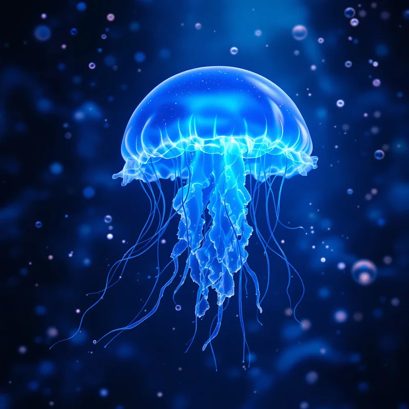 Blue Jellyfish social avatar.