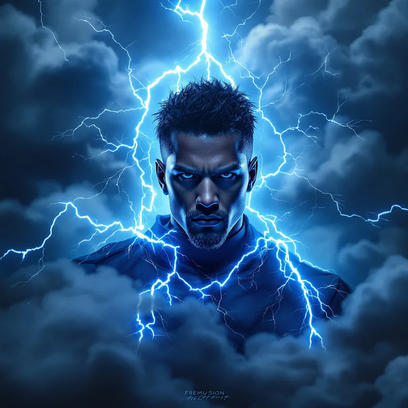 Blue Lightning profile artwork.
