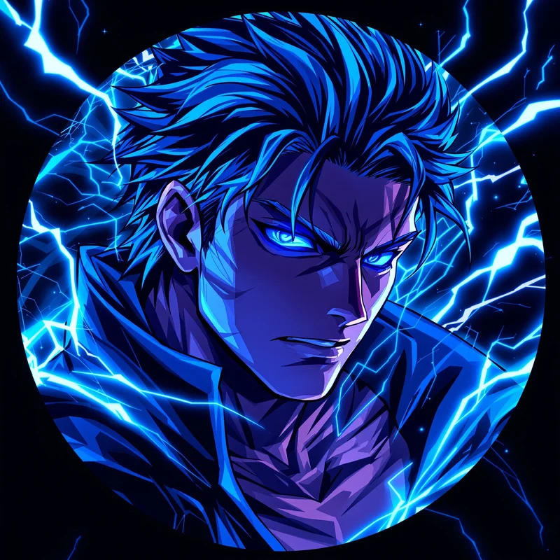 Blue Lock PFP avatar with intense striker identity