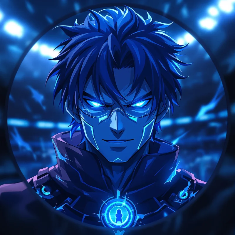 Blue Lock PFP avatar with intense striker identity