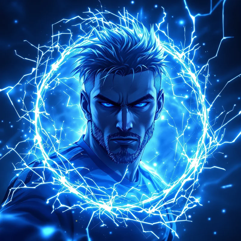 Blue Lock PFP avatar with intense striker identity