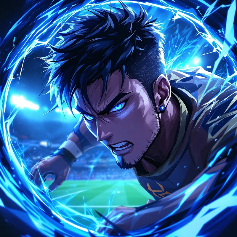 Blue Lock PFP with anime energy and identity focus