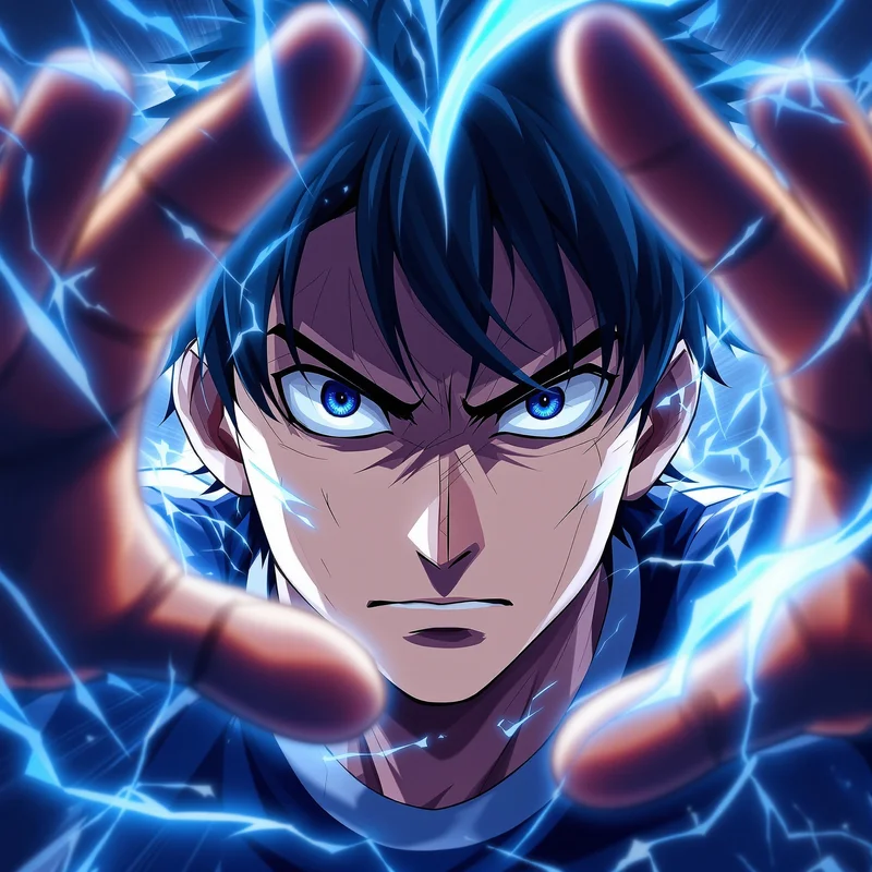 Blue Lock PFP with anime energy and identity focus