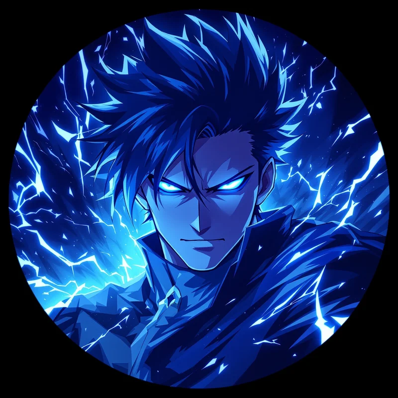 Blue Lock avatar portrait with strong anime identity