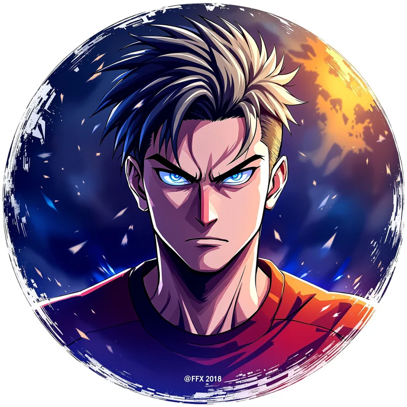 Blue Lock avatar portrait with strong anime identity