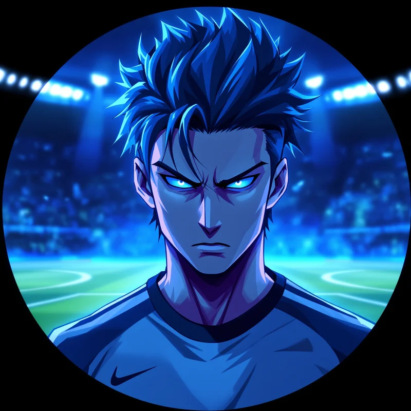 Blue Lock avatar portrait with strong anime identity