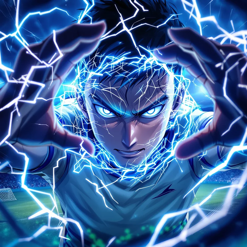 Blue Lock avatar portrait with strong anime identity