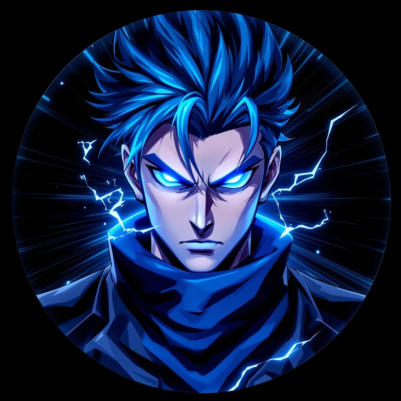 Blue Lock PFP avatar with intense striker identity