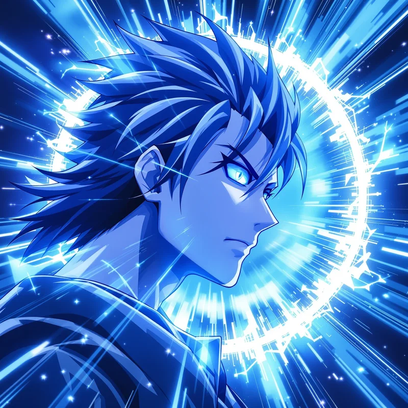 Blue Lock PFP avatar with intense striker identity