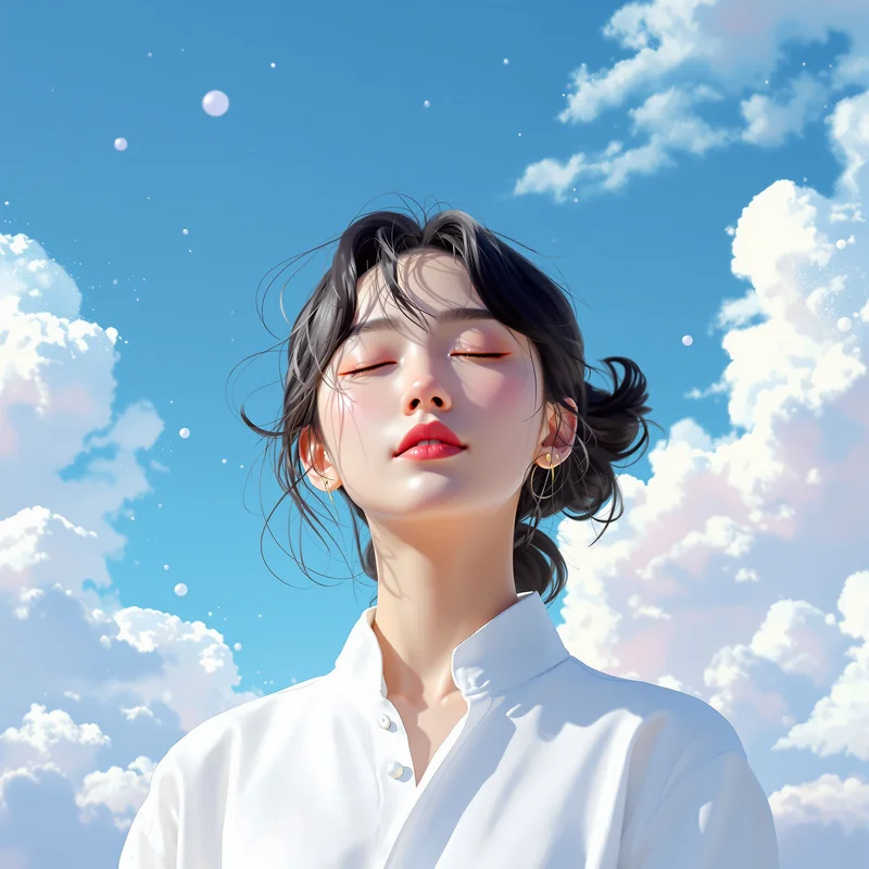 Calm Blue profile icon.