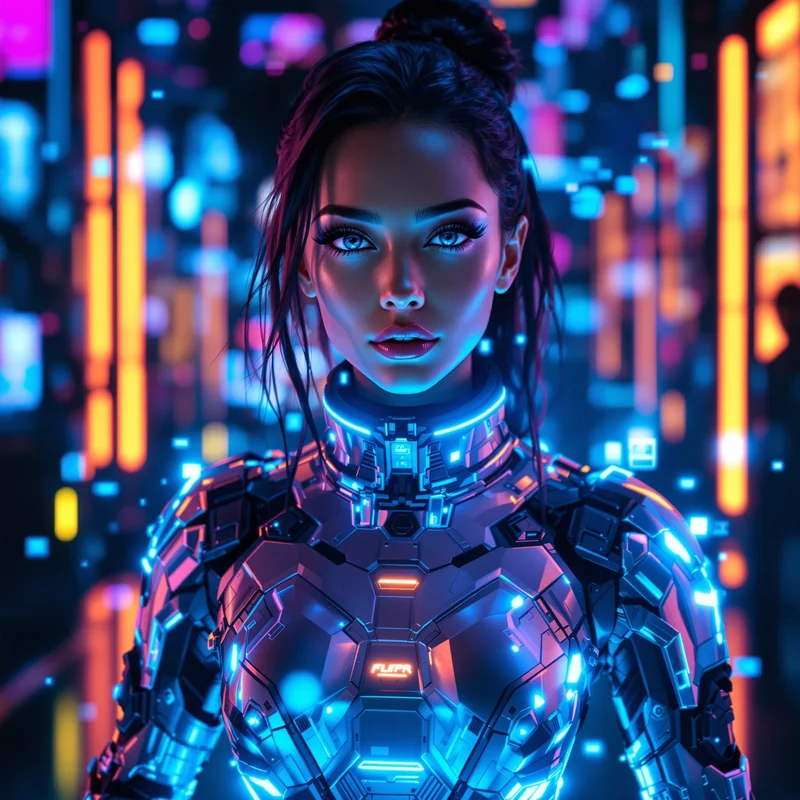Cyber Blue PFP.