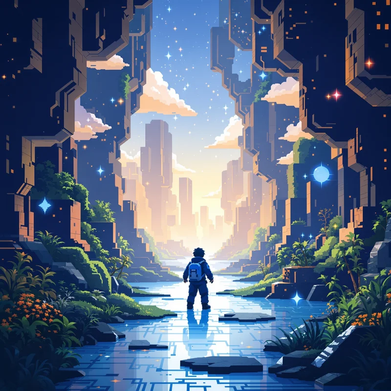Pixel Blue social avatar.
