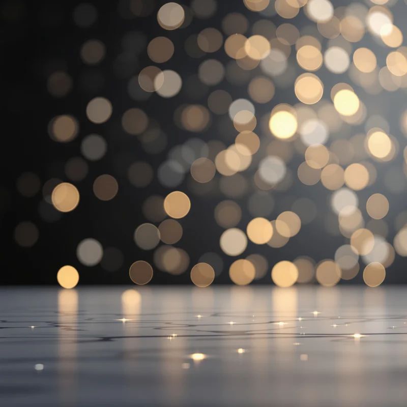 Luminous minimal bokeh background