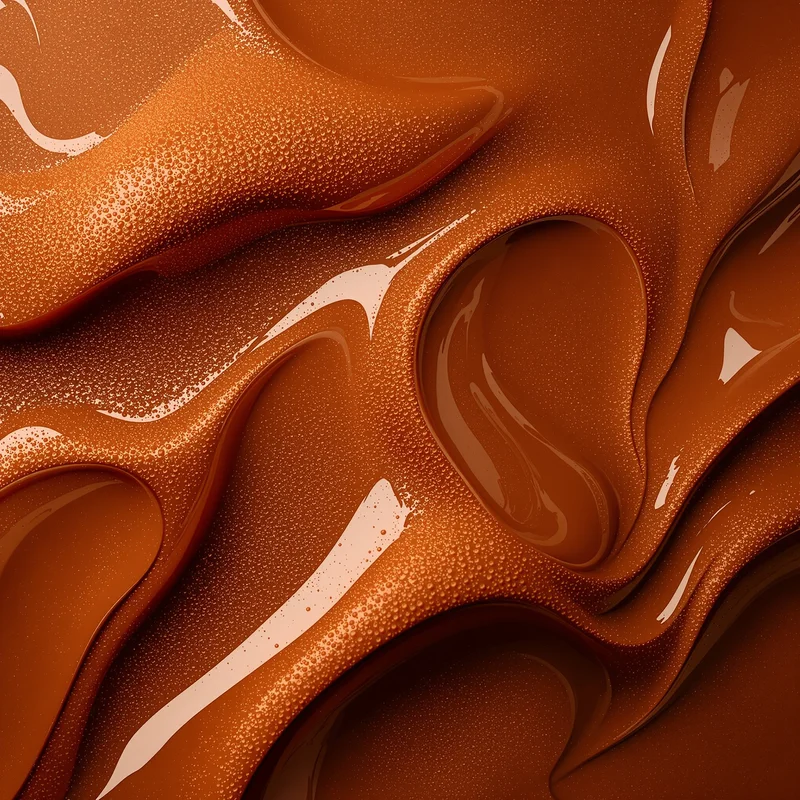 Burnt Sugar Glaze Brown Background