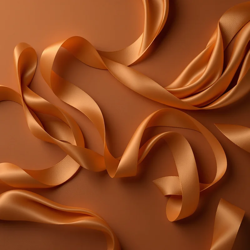Caramel Ribbon Brown Background