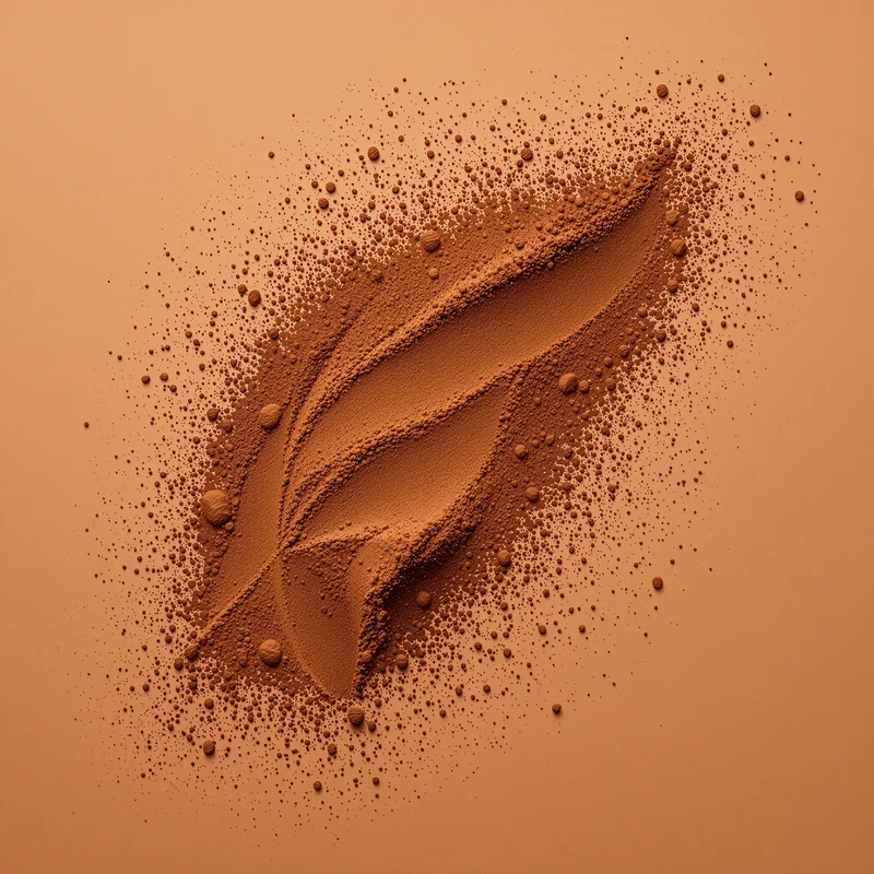 Cocoa Powder Drift Brown Background