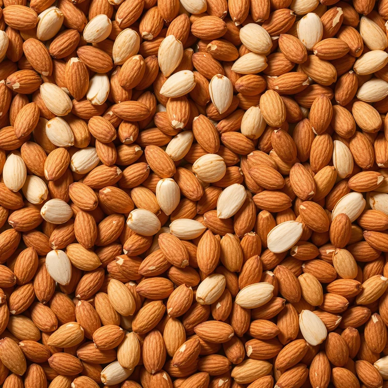 Roasted Almond Brown Background