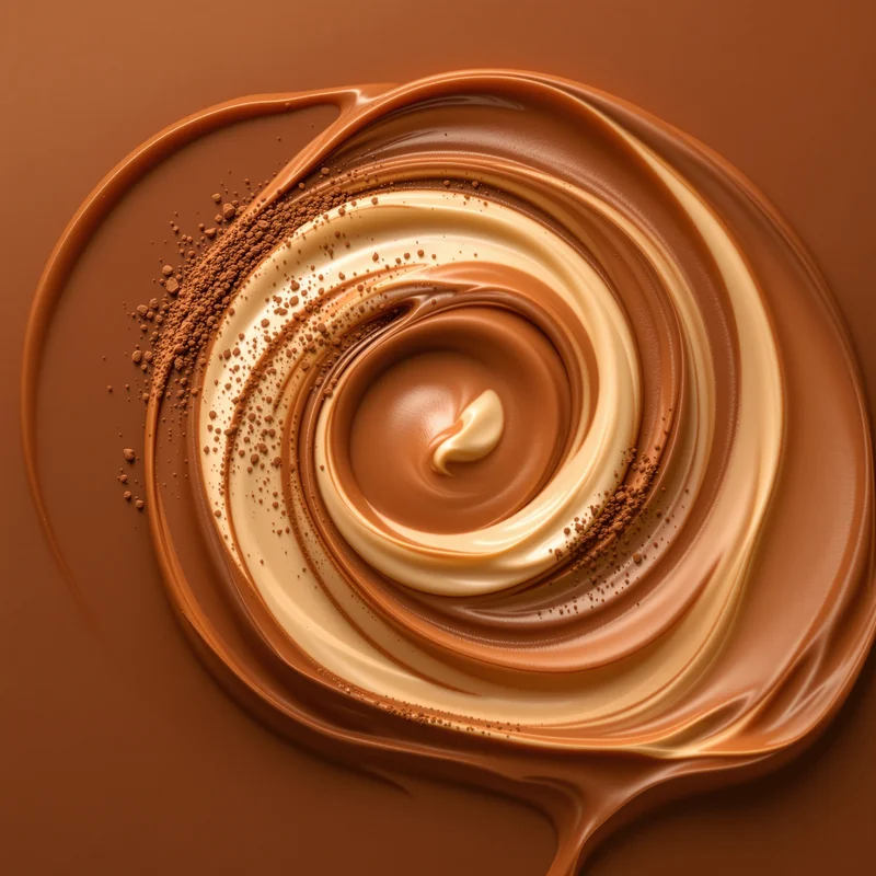 Tiramisu Cream Brown Background