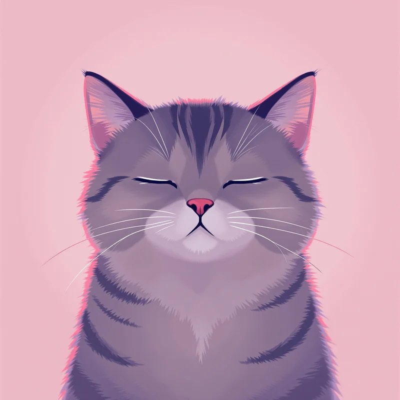 aesthetic cat PFP avatar with warm sunlight lighting for online avatar identity