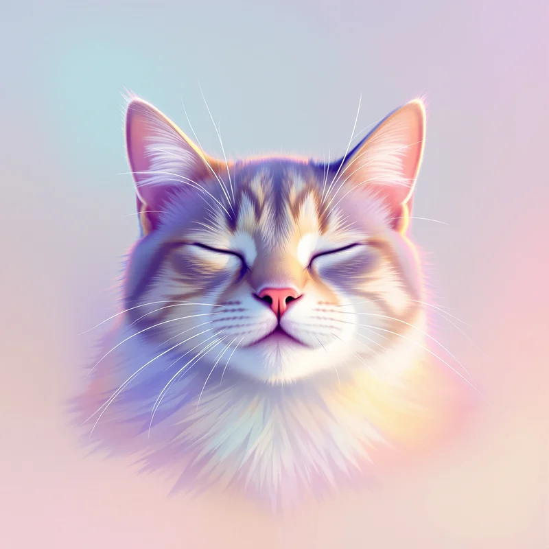 cute cat PFP portrait with calm neutral background for social avatar display