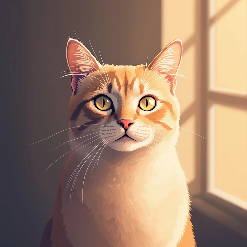 aesthetic cat PFP avatar with soft shadow lighting for online avatar identity