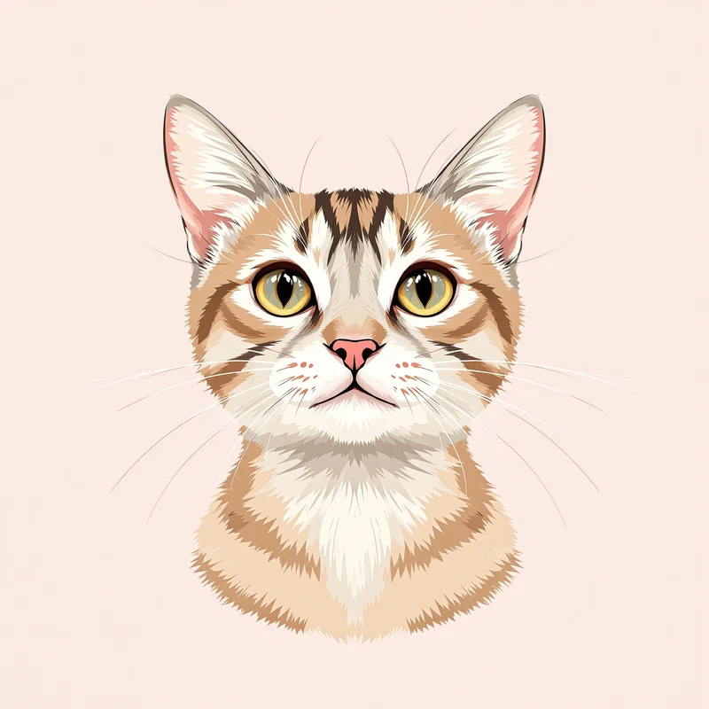 soft feline PFP image with minimal gradient background for profile picture use