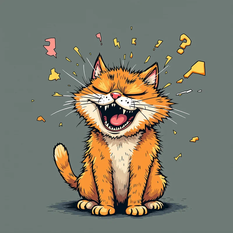 Funny orange cat PFP with goofy expression