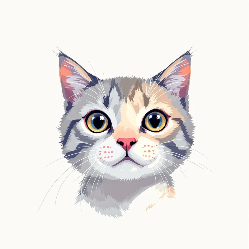 sleepy cat PFP avatar with subtle magical sparkles for online avatar identity