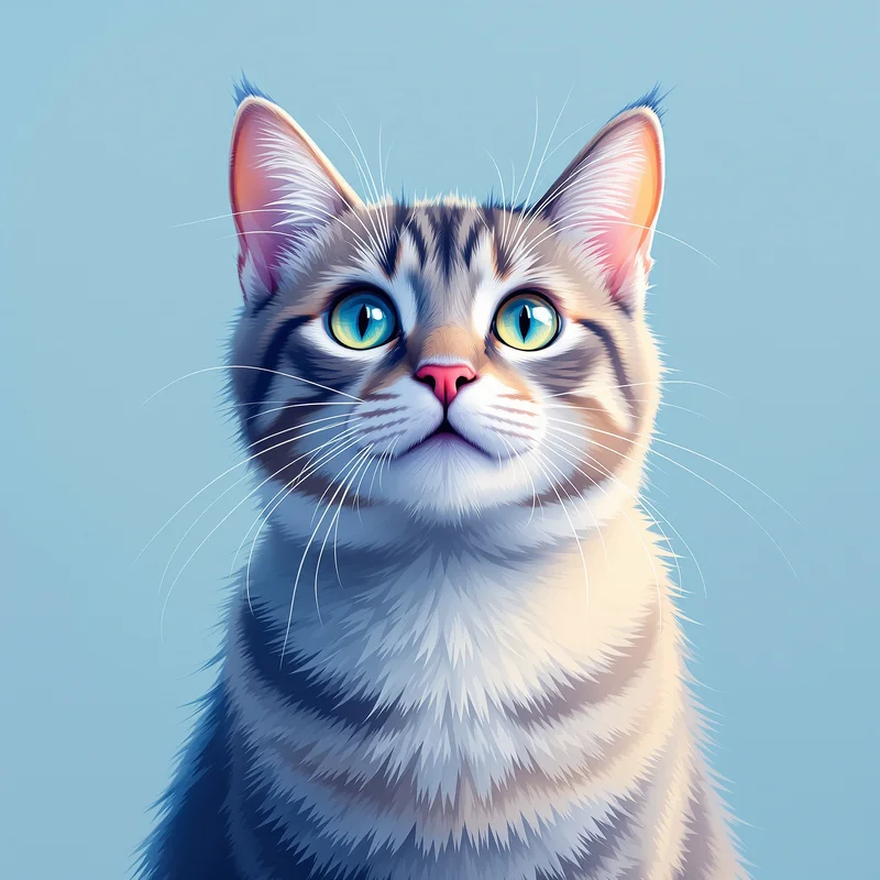 centered cat PFP portrait with soft shadow lighting for online avatar identity