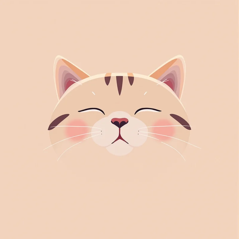 charming cat PFP avatar with soft pastel background for profile picture use