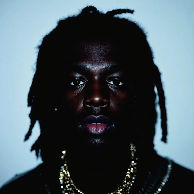 Chief Keef profile picture with shadow tones for social media avatar