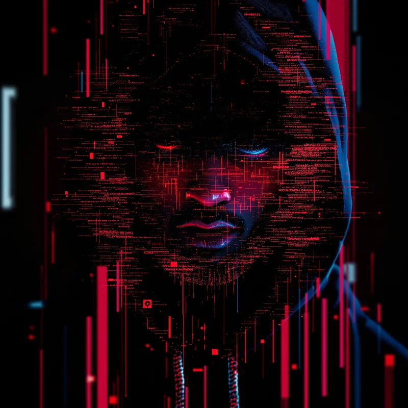 Chief Keef inspired cyber glitch anime pfp with dark neon effects