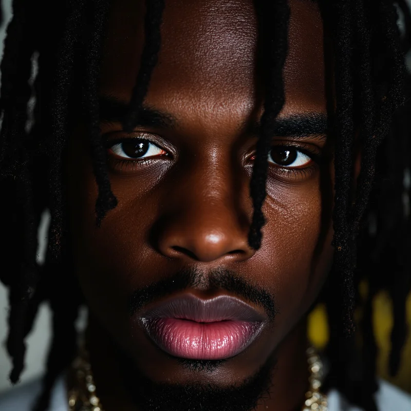 Chief Keef PFP with shadow tones for hip hop identity