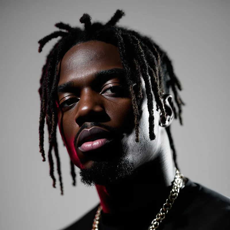 Chief Keef portrait icon with drill aesthetic for hip hop identity