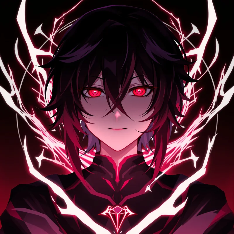 cursed energy Choso portrait with dark anime lighting for profile picture use