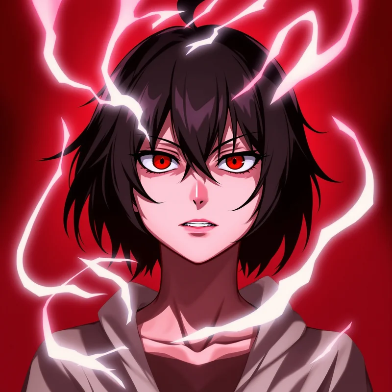 Jujutsu Kaisen Choso profile picture with crimson energy effects for profile picture use