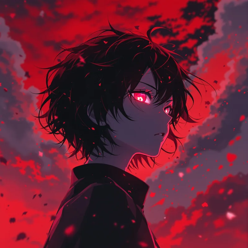 intense Choso avatar portrait with powerful anime mood for anime account visuals