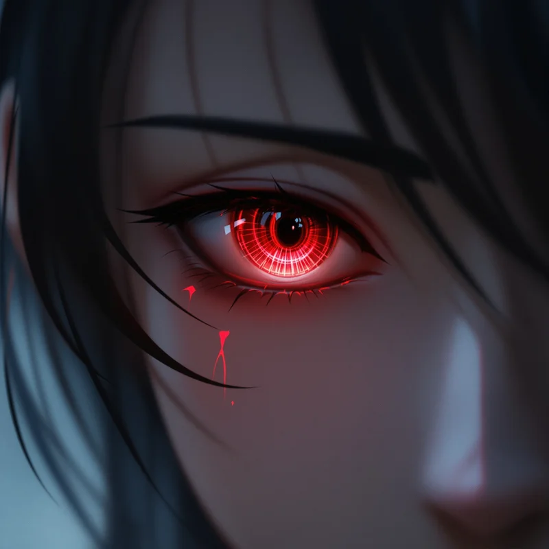 Choso anime PFP with silent gaze and subtle blood energy