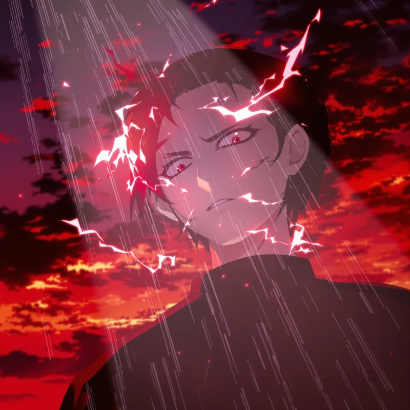 intense Choso avatar portrait with clean square composition for profile picture use