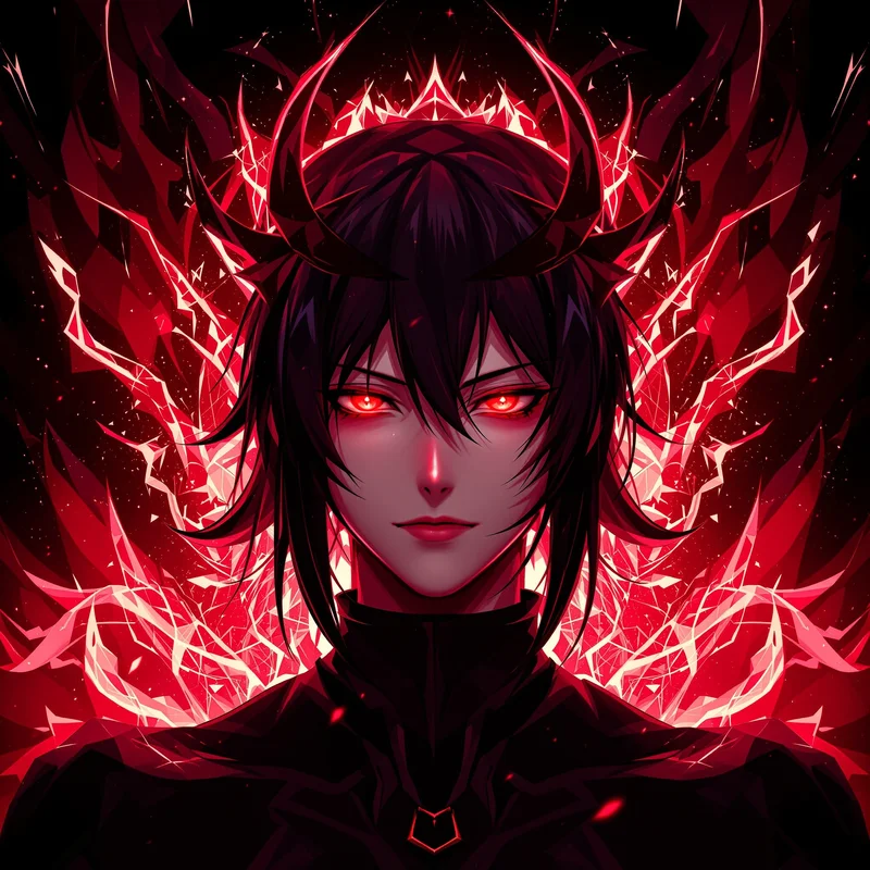 intense Choso avatar portrait with intense expression for digital profile identity