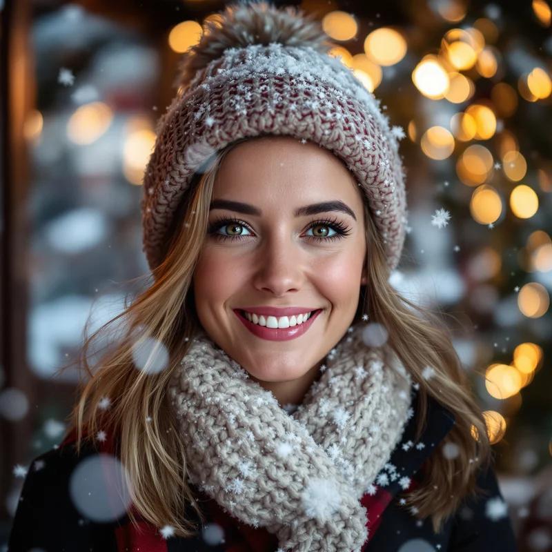 Christmas PFP with cozy composition and strong identity focus