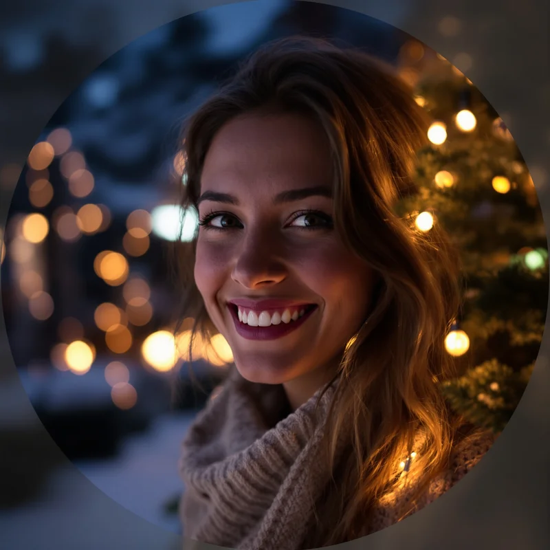 Christmas PFP avatar with festive identity and strong profile readability