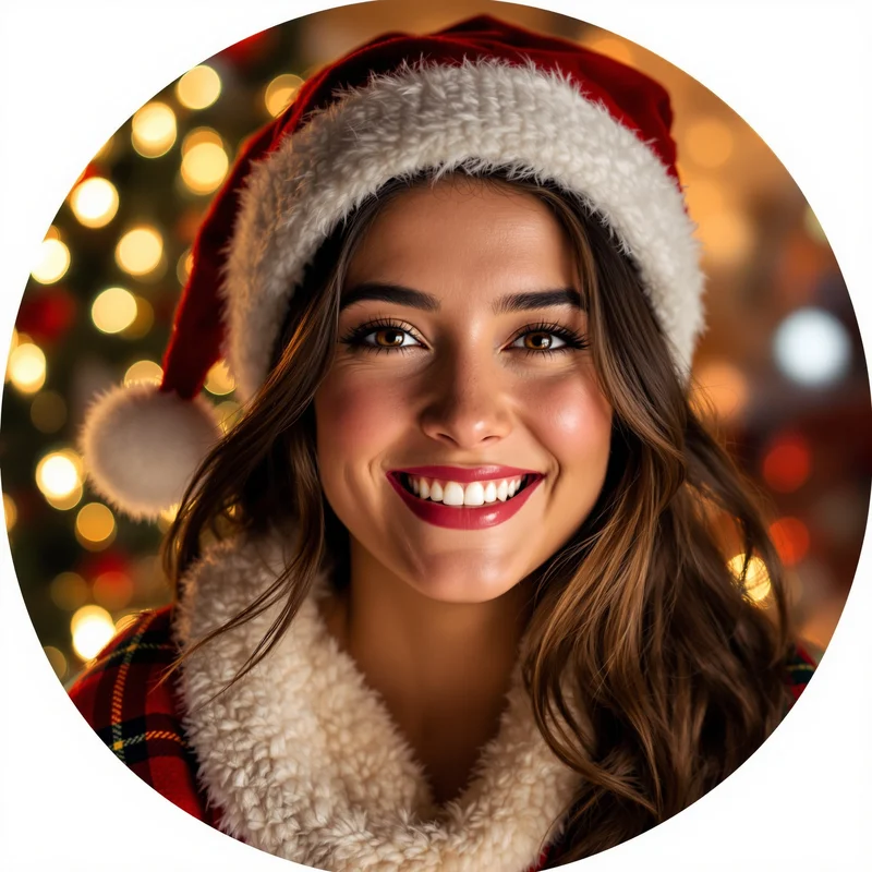 Christmas PFP with cozy composition and strong identity focus