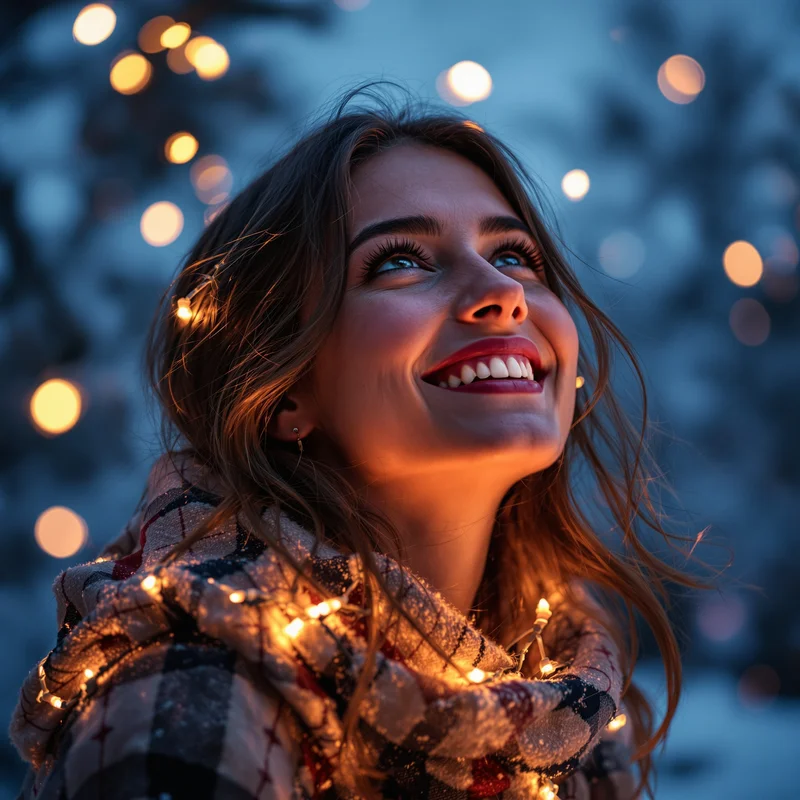 Christmas PFP with cozy composition and strong identity focus