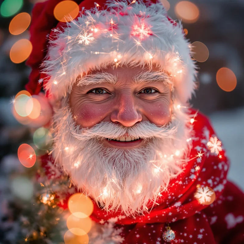 Christmas avatar portrait with seasonal personality and memorable presence