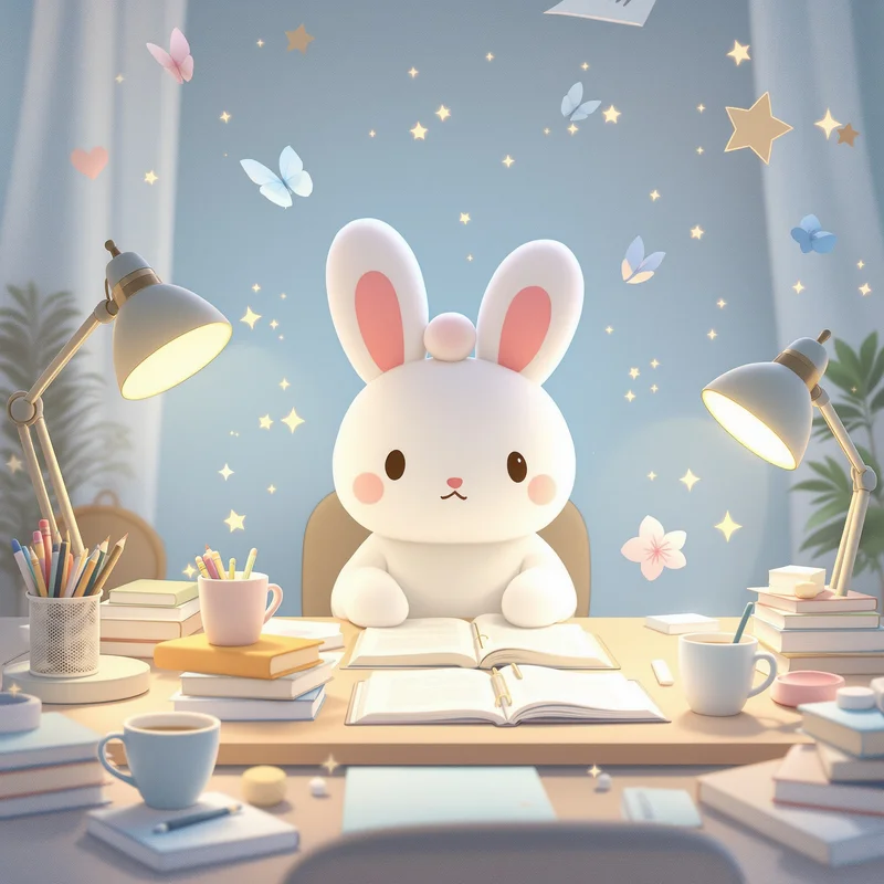 Cute Study Cinnamoroll PFP.