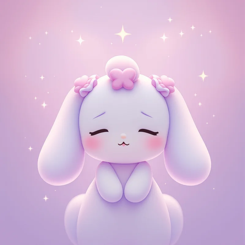 anime Cinnamoroll PFP avatar portrait with soft cloud atmosphere for Sanrio avatar use