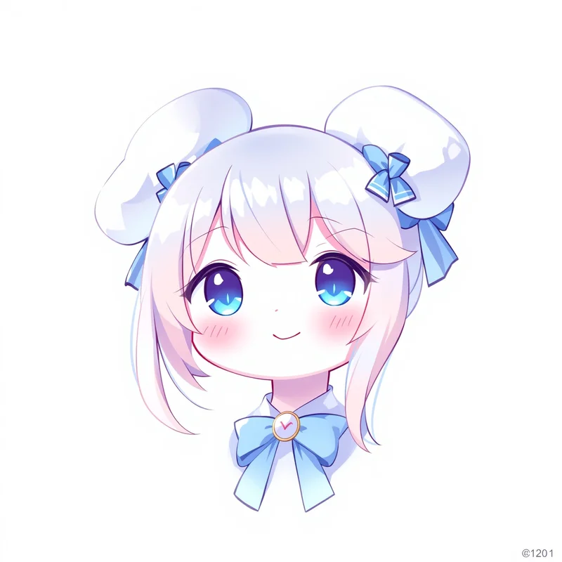 bright Cinnamoroll avatar portrait with soft pastel background for Sanrio avatar use